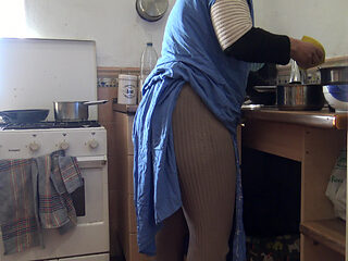 Anal Intercourse with a Turkish Cleaning Lady in Germany. Kitchen Anal Sex