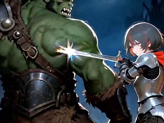 Knight Pounds Orc Goblin Side Story with Hilda