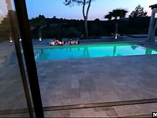 A French Neighbor Couple Agrees To Make Noise In A Villa By Swapping Our Wives!!