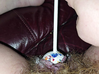 Dirty Hairy Cunt Fucked with a Giant Sucker.