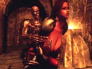 Beautiful Dickgirl Gives Herself To A Monster In The Castle, Skyrim Porn Cartoon