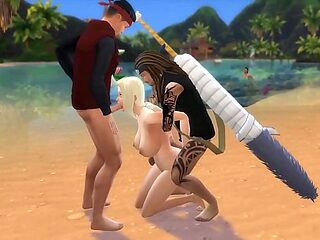 Married Japanese MILF gets a surprise Naruto fuck