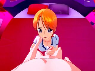 Anime, titty fuck, deep throat