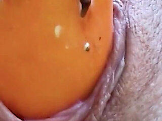 Solo Sex in the Meadow - Hairy MILF Masturbation