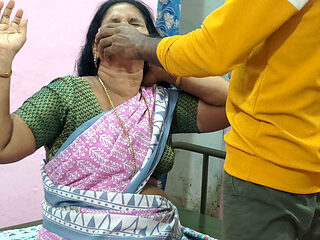 Real Homemade Visiting Son in Law Hardcore Session with Beautiful Hot Desi Mother in Law