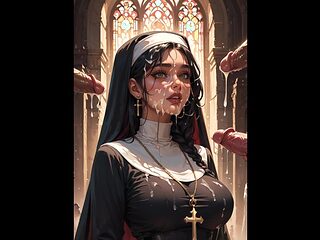 Hot Nun Fucked by Monster Cock Ai Porn