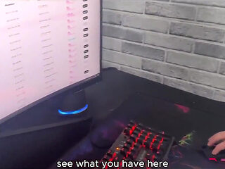My Stepmother Woke Me up While She Was Working and Taught Me Trading. Sexy Work Atmosphere.:s1e26