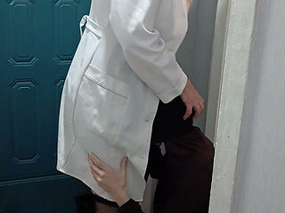 A MILF Lesbian Doctor Cums in a Patient's Mouth
