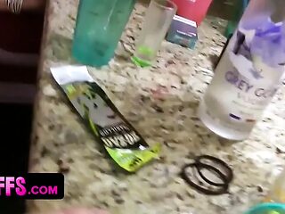 Bachelorette party with hot, undressed women fucking and sucking