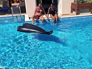 Pool Party with Our Rubber Toy