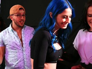 Aubree Valentine's Sizzling Game in a Bar Scene