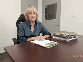 AuntJudysXXX - a Naughty Job Interview with Busty Boss GILF Desiree Eden