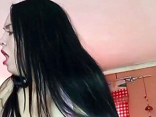 Hot stepmom fucks her perverted stepson in the kitchen