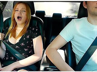 Surprise Verlonis For Justin Lush Control Inside Her Pussy While Driving Car In Public