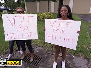Ebony Goddesses ride and suck on Bang Bus