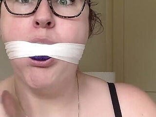 Lacey - Self Gag Fun and Orgasms After Gym Part 1