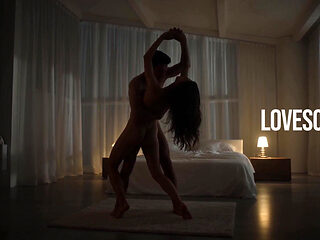 Sensual Couple Intimate Bedroom Romance (ai)
