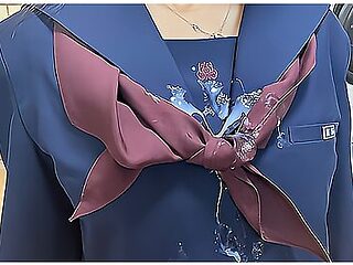 Japanese School Uniform Female Student Gets A Hand Job And Copious Semen Bukkake