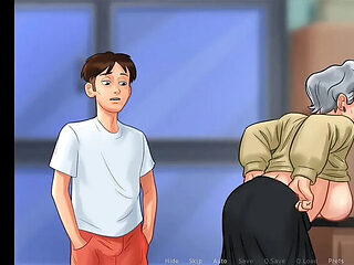 Granny Fucks Giant Cock - Huge Dick 3D Animation