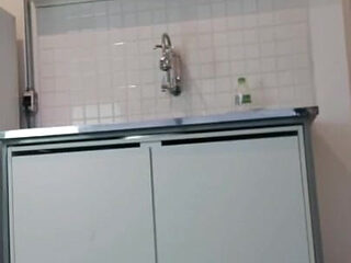 Naughty Brazilian Couple, Having Sex in the Kitchen, Interracial.