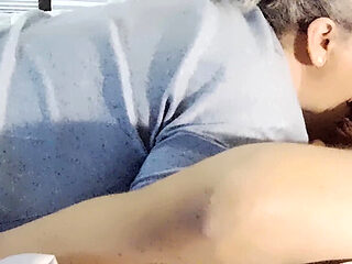 BBW MILF Ramblin Rows Gives Funny Blowjob in Homemade 4K