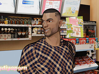 dukan me kaam karne walli ko choda