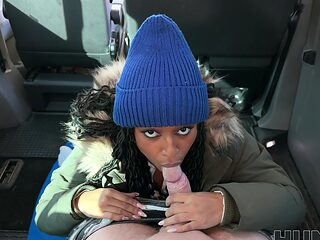 Stanley Johnson and Vicky Menage in a titjob and blowjob scene in the car