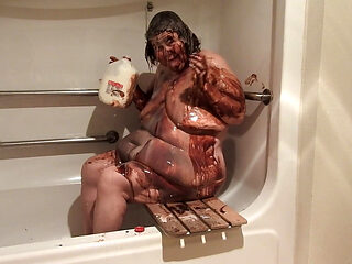 Bbwchocolate Milk Messy Play Then Wash It All Clean!